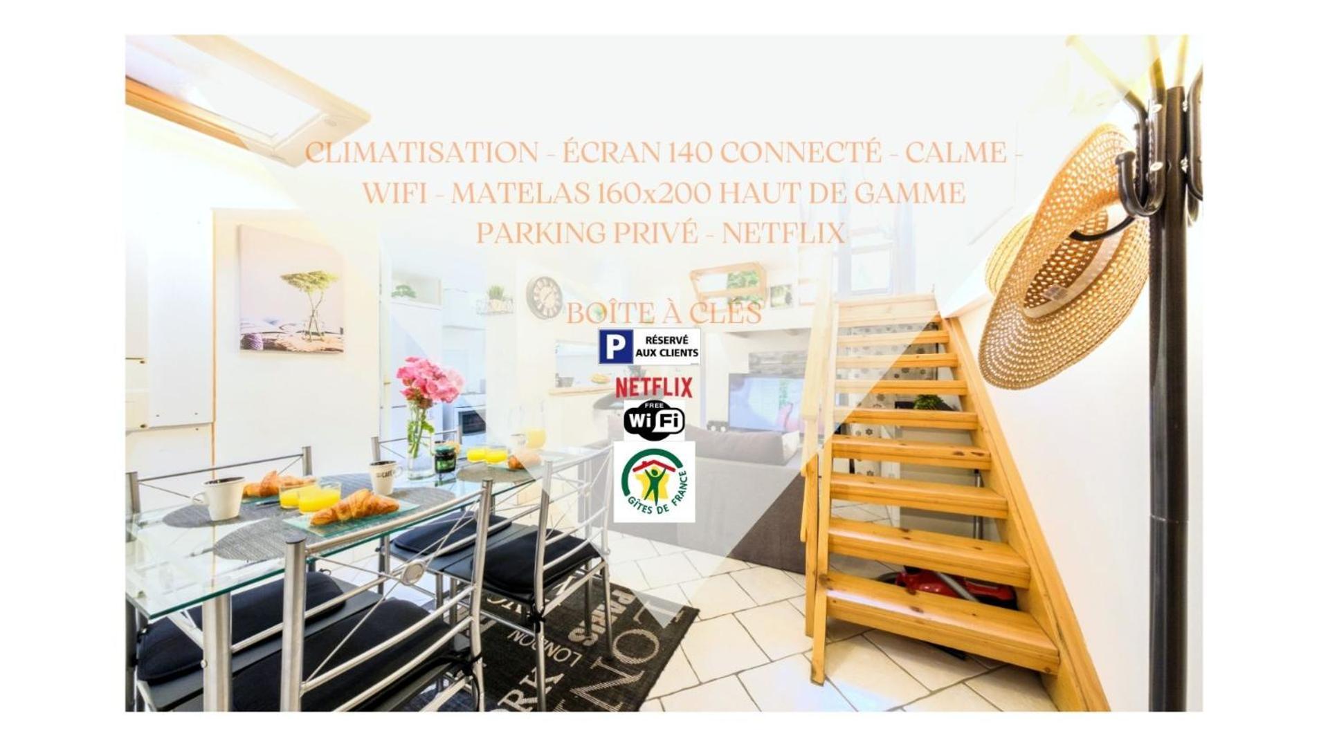 Beau Duplex 54M2, Classe 3 Etoiles Et Label "Gite De France" 5Min Centre, 15Min Gare Climatisation, Calme, 2 Chambres, Netflix Wifi, Tv 140Cms, Parking, Boite A Cles Arrivee Tardive - Gites La Tarine - Albertville Esterno foto